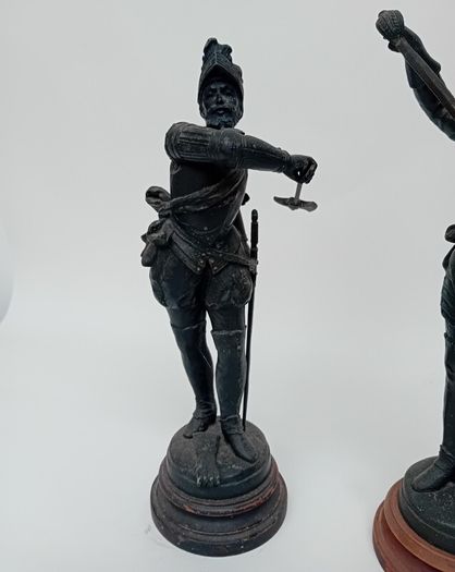 Vintage Spelter Military Figures