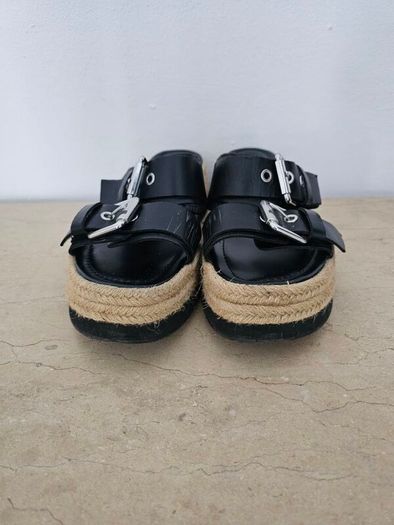Zara Slip On Espadrille Black Sandals