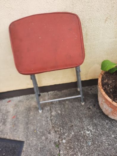 vintage foldable stool