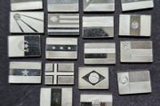 Franklin Mint Flags Of United Nations  Sterling 925 Silver (Price is For 1 Flag)