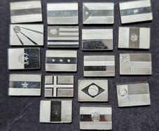 Franklin Mint Flags Of United Nations  Sterling 925 Silver (Price is For 1 Flag)