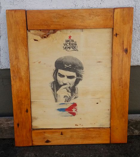 Vintage Style Che Guevara Woodart Sign