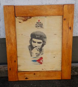 Vintage Style Che Guevara Woodart Sign
