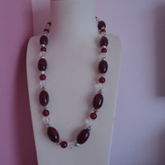 Long necklace,Jewellery,Red necklace