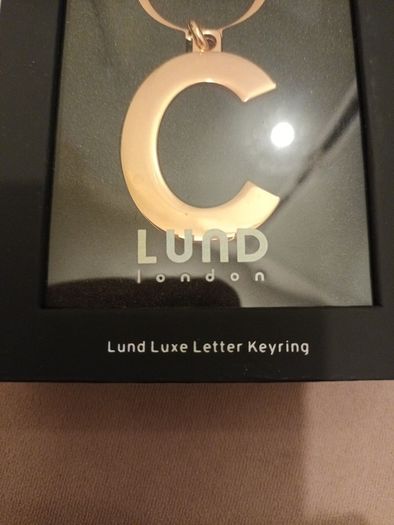 Designer keyring initial C