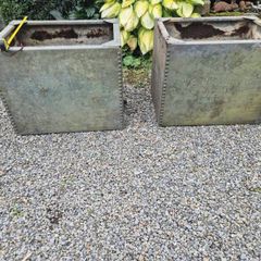 Galvanised rivet vintage water tanks