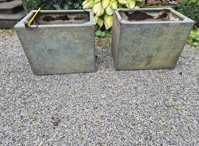 Galvanised rivet vintage water tanks
