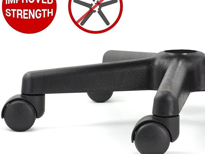 Black Adjustable Rolling Cushion Tattoo Massage Hydraulic Salon Stool,5 Wheels (FREE POSTAGE)