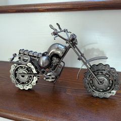 Collectible industrial art motorcycle sculpture (Large)