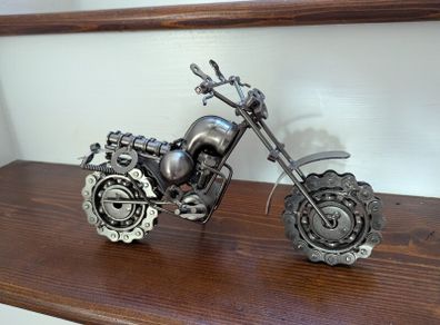 Collectible industrial art motorcycle sculpture (Large)