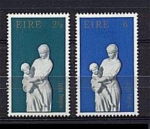 1971 Ireland Christmas Commemorative Stamp Mint Never Hinged (MNH)