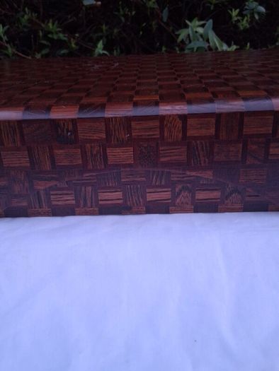 Japanese Wooden Parquet Stationery Box