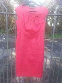 Coast red dress with bow (free post)