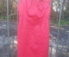 Coast red dress with bow (free post)