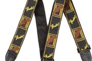 Fender Guitar Strap Monogrammed 2 inches Black/Yellow/Brown