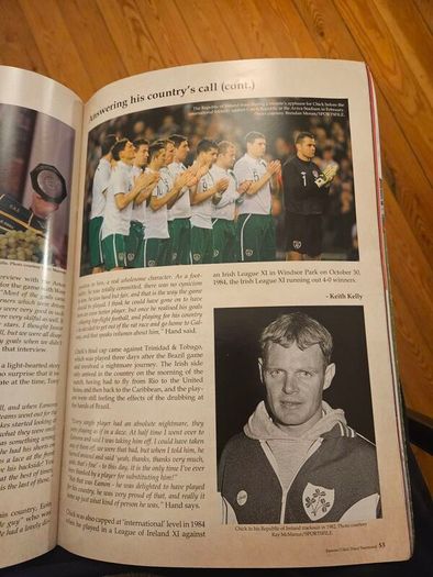 Eamonn 'chick' Deacy Testimonial.  1912 Aston Villa Legends  Vs Galway United X1/ West United X1. Incorporating official renaming of Terryland Park as Eamonn Deacy Park. First Edition Large Magazine In Good Condition.  See Photos For Same.