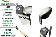 Callaway Edge #3 Wood 15 Degree / Edge 65 Regular