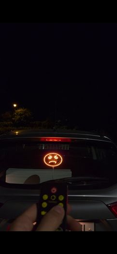 Funny LED Car Emoji Display with Remote