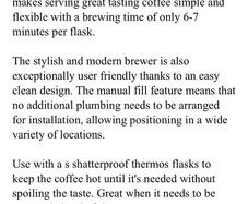 Marco Bru F60M coffee brewer