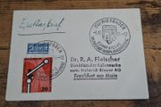 West Germany First Day Cover FDC 1955 "European Train Timetable Conference" - free standard postage