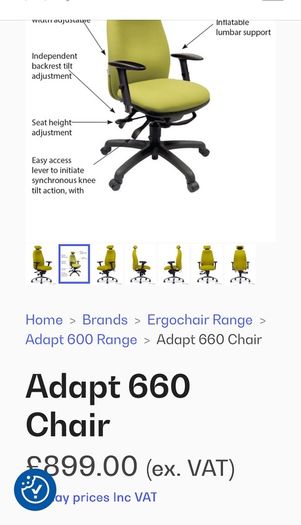 office chair Highest Grade (new cost 899 sterling )