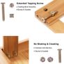 Shoe Rack, 3 Tier Bamboo Shoe Cabinet Bench,Shoe Shelf Storage Organizer,Ideal for Hall, Bathroom, Living Room, Hallway(70 x 28 x 45 cm) FREE POSTAGE Image 5