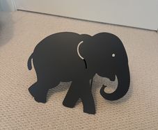 3 dark grey elephant wall lights, brand new in box