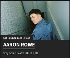 Aaron Rowe Olympia Dec 5th