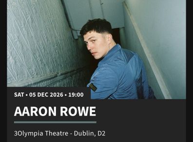 Aaron Rowe Olympia Dec 5th