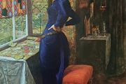 An Original Rare Antique Print from Picture Relics - Mariana by 'MILLAIS' Dated: 1851