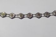 a chinese silver and mother of pearl bracelet