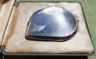 FLAMINAIRE Vintage 1950s Galet Butane Gas Silver Lighter Made in France