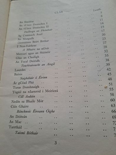 Cisteog Irish language book