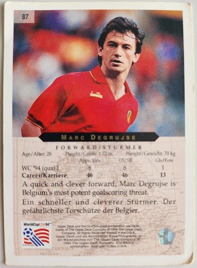 World Cup '94 cards