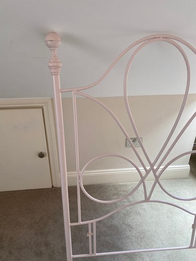 Headboard- pink iron