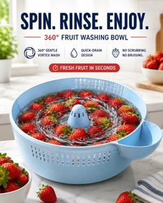 360 Degrees Fruit Washing Bowl