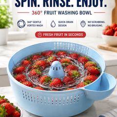 360 Degrees Fruit Washing Bowl