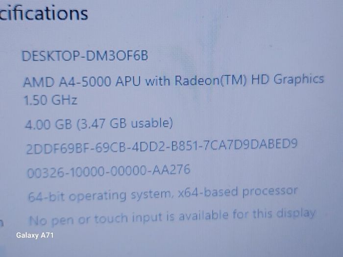 HP Pavillion, Red, AMD A4-5000 APU wiyj Radeo HD Graphics, 1.5GHz,  4GB Ram, 700GB HDD, Windows 10, Microsoft Edge, Chrome