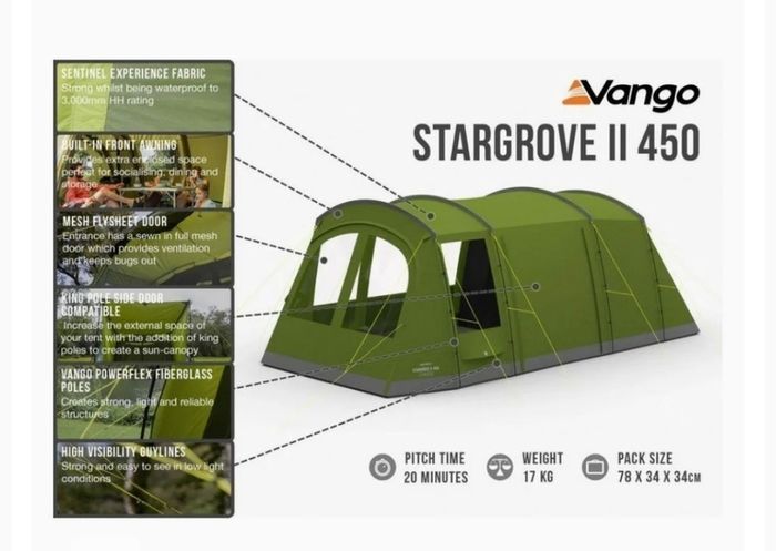 Vango Stargrove II 450 Large Tent