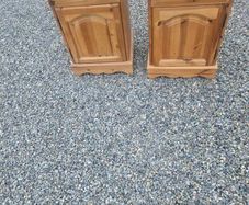 bedside lockers x2