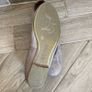 Hispanitas Textured Leather Ballet Flats - Grey / Taupe Shimmer Image 6