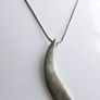 Vintage Sterling Silver 925 Mod Design Blue Purple Drop Pendant Necklace 24" - 13,34g Image 2