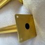 4x Gold Tapered Metal Furniture Legs 45cm 17" DIY Upcycle Sofa Table Feet legs Image 4