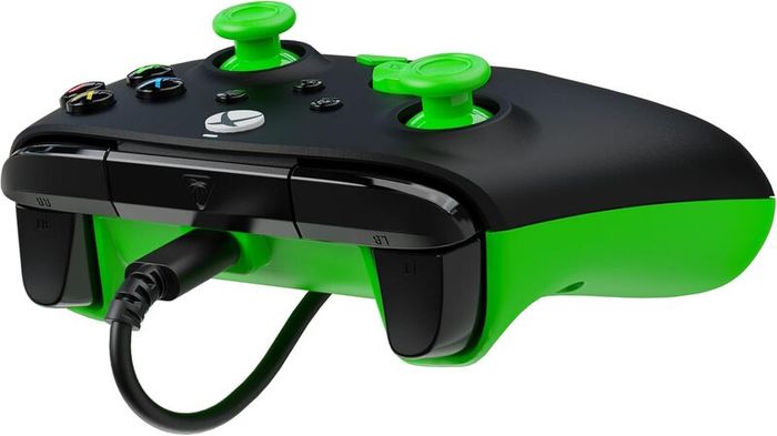 Turtle Beach Rematch Core Black and Green Wired Gaming Controller with Audio Controls, Rumble Motors and Impulse Triggers  Licensed for Xbox Series X or S, Xbox One and Windows PCs