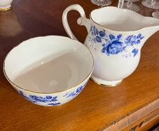 Vintage Royal Grafton Fine Bone China Cream Jug & Sugar Bowl  Made in England
