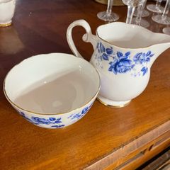 Vintage Royal Grafton Fine Bone China Cream Jug & Sugar Bowl  Made in England