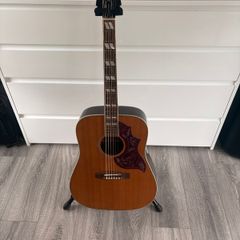 Epiphone Hummingbird Inspired by Gibson (All Solid, Aged Finish) with K&K Pickup