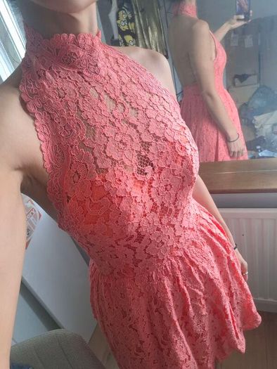 formal dress, halter neck