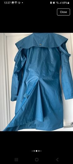 lighthouse raincoat blue size 14