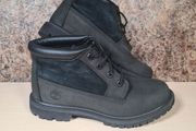 womens Timberland  NELLIE CHUKKA boots Black leather waterproof ankle boots Size UK 5.5 EU 38.5